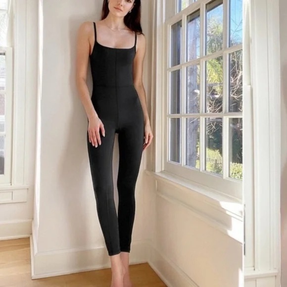 Aritzia Wilfred Free Olive Green Divinity Leotard Square Neck Soft Size Small - Picture 2 of 13